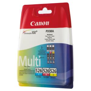 Canon Original Canon Tintenpatrone MultiPack C,M,Y (4541B006,4541B006AA,4541B009,4541B009AA,CLI-526)