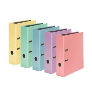 Falken Falken PastellColor Ordner A4, 8cm  farbig sortiert