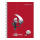 Staufen Style Spiralbuch Red Note A4 80 Blatt 90g/qm 5mm kariert