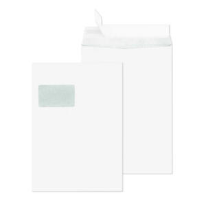 SECURITEX Versandtasche C4 - mit Fenster, 130 g/qm, haftklebend, 100 Stück