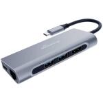 MEDIARANGE USB-Hub 1:6 silber
