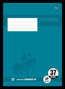 TSI Schulheft A4 PREMIUM liniert, m.Doppelr., Lin. 37
