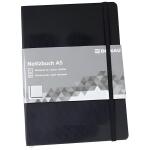 DONAU Notizbuch - A5, liniert, 192 Seiten, schwarz