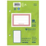 Ursus Green Ringbuchblock - A6, 100 Blatt, 70 g/qm, kariert