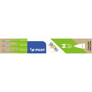 PILOT Tintenrollermine FriXion BLS-FR7 - 0,4 mm, hellgrün, 3er Pack