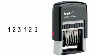 trodat Printy Ziffernstempel - 4mm/6-stellig