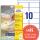 Zweckform L4744REV-25 Universal-Etiketten - 96 x 50,8 mm, weiß, 300 Etiketten/30 Blatt, wiederablösbar