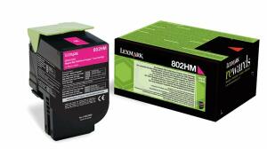 LEXMARK Original Lexmark Toner-Kit magenta return program (0080C2HM0,080C2HM0,80C2HM0,802HM,NO802HM)
