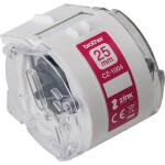 Rollenetiketten 25 mm weiß BROTHER CZ1004