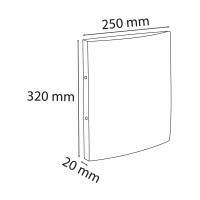 Exacompta EXACOMPTA Ringhefter - A4, 2-Ring,...
