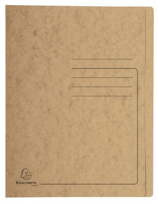 Exacompta EXACOMPTA Schnellhefter - A4, 350 Blatt, Karton, 355 g/qm, tabak
