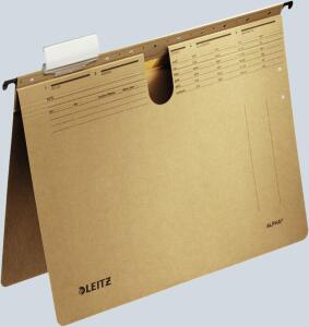 LEITZ 1914 Hängehefter ALPHA kfm. Heftung NatronKarton naturbraun