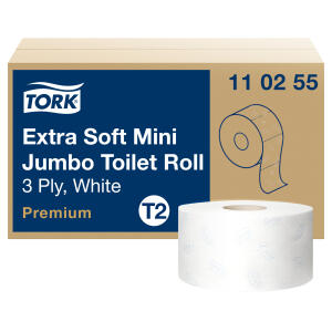 Toilettenpapier 12 Rollen weiß TORK 110255 Mini Jumbo