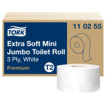 Toilettenpapier 12 Rollen weiß TORK 110255 Mini Jumbo