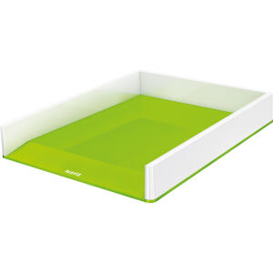 LEITZ Briefkorb WOW A4 grün/weiß 53611054 Duo Colour