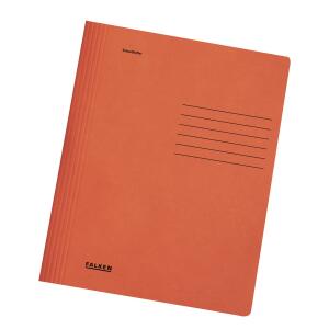 Falken Falken Schnellhefter Karton für DIN A4, 240g/m² Manila-RC-Krt., intensivfarben, 25er Poly orange