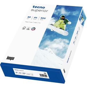 TECNO Kopierpapier tecno superior - A4, 80 g/qm, weiß, 500 Blatt