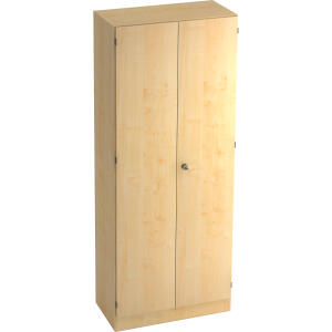 Hammerbacher Garderobenschrank - 80 x 200,4 x 42 cm, Konstruktionsboden/Kleiderstange/Sockelblende, Ahorn/Ahorn