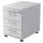 Hammerbacher Rollcontainer - 42,8 x 59 x 58 cm, 3 Schübe, Relinggriff, Weiß