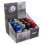 OOTB Metall-Taschenlampe mit 9 LED ca. 85 cm