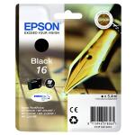 EPSON Original Epson Tintenpatrone schwarz (C13T16214012,16,T1621,T16214012)