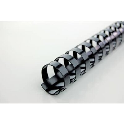 GBC Spiralbinderücken Plastik A4 16 mm/145 Blatt schwarz 100 Stück
