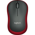 LOGITECH Maus M185 Wireless Optisch schwarz/rot