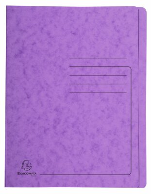 Exacompta EXACOMPTA Schnellhefter - A4, 350 Blatt, Karton, 355 g/qm, violett