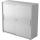 Hammerbacher Schiebetürschrank - 3OH, 120 cm, Relinggriff, Grau/Grau