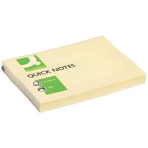 Q-Connect Haftnotizen - 76 x 102 mm, gelb