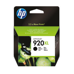 Hewlett Packard (HP) Original HP Tintenpatrone schwarz (CD975AE,CD975AE#BGX,CD975AE#BGY,920XL,920XLBK,920XLBLACK,NO920XL,NO920XLBK,NO920XLBLACK)