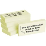 BIZSTIX Haftnotizen "Bitte nach Unterschrift...