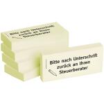 BIZSTIX Haftnotizen "Bitte nach Unterschrift zurück an Ihren Steuerberater" - 75 x 35 mm, 5x 100 Blatt