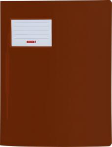 BRUNNEN 102015079 Schnellhefter FACT!pp transluzente PP-Folie braun