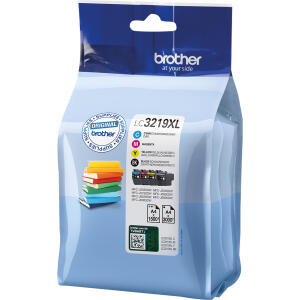 Brother Original Brother Tintenpatrone MultiPack Bk,C,M,Y Blister (LC-3219XLVALDR)