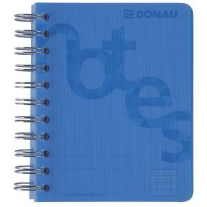 DONAU Collegeblock PP Cover - A6, kariert, blau