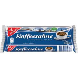 Gut & Günstig Kaffeesahne 10% - 20 Portionen à 10 g