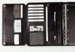 Ringbuchkalender A5 Leder schwarz BIND T 500-1 ohne Kalendarium MV