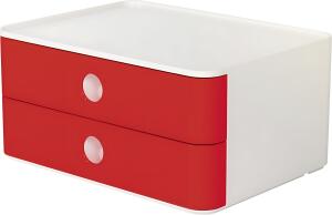 Smart-Box Allison,Schubladenbox 2 Schübe, cherry red