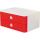 HAN SMART-BOX ALLISON Schubladenbox - stapelbar, 2 Laden, snow white/cherry red
