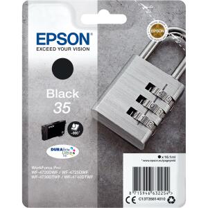 EPSON Original Epson Tintenpatrone schwarz (C13T35814010,T358140,35,T3581,T35814010)