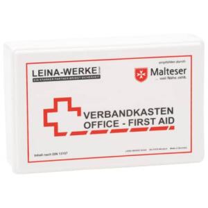 Leina-Werke Betriebsverbandkasten Office-First Aid - inkl. Wandhalterung - Kunststoff