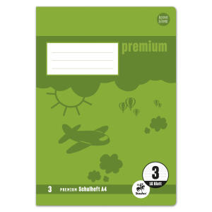 Staufen Schulheft A4 16Bl 90g Lin3 Premium 1.Schuljahr
