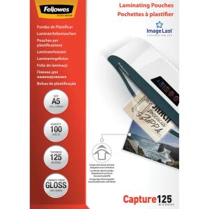 Fellowes Laminierfolie Capture - A5, glänzend, 125 mym, 100 Stück