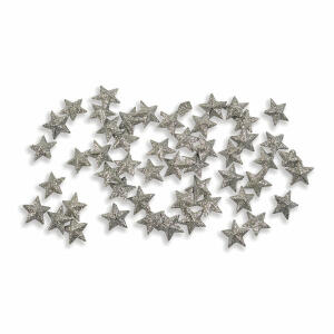 Streusterne 50ST silber 74027 1,5cm