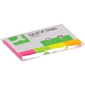 Q-Connect Haftmarker Neon - 20 x 50 mm, 4x 40 Streifen