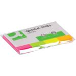 Q-Connect Haftmarker Neon - 20 x 50 mm, 4x 40 Streifen