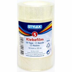 STY Klebefilm 18 mm x 33 m 5er Pack