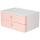 HAN SMART-BOX ALLISON Schubladenbox - stapelbar, 2 Laden, snow white/flamingo rose
