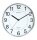 Unilux ARIA Wanduhr metallgrau, Durchmesser: 30,5 cm, Quarzuhrwerk